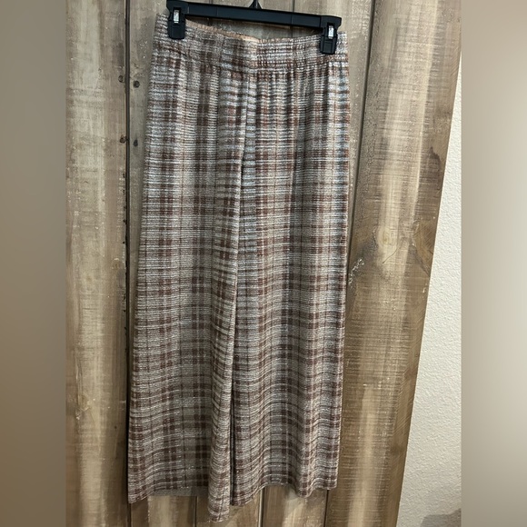 Alice + Olivia Elba Metallic Plaid Ankle Pant, S - Picture 11 of 14